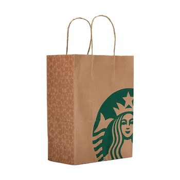 Custom Printed Your Own Logo White Brown Kraft Paper Bag cheap price shopping Gift bag