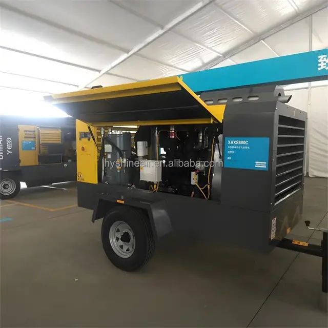 Atlas Copco XAXS600C XRHS666C Portable Air Compressors Cummins Engine Ideal for Fiber Optics Drilling & Construction Low Price