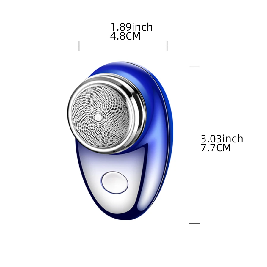 USB Power One-Blade Portable Magnetic Hair Trimmer Rotary Electric Shaver for Men for Household RV Hotel Use manufacture