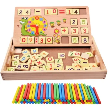 KOVSGQ Montessori Mathe Spielzeug Ab 3 Jahre - Holz Zählspielzeug Für Vorschulkinder