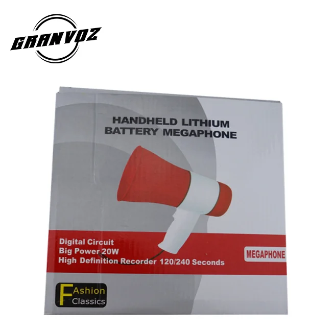 Professional Outdoor Large Compact Portable Megaphone Speaker Rechargeable Powerful Handy Handheld Megaphone