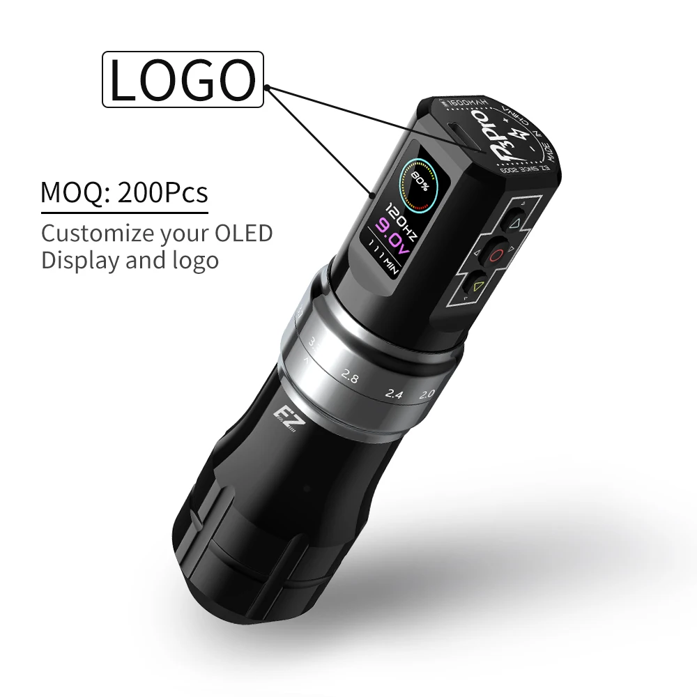 EZタトゥーP3PROビッググロスフィニッシュグリップワイヤレス