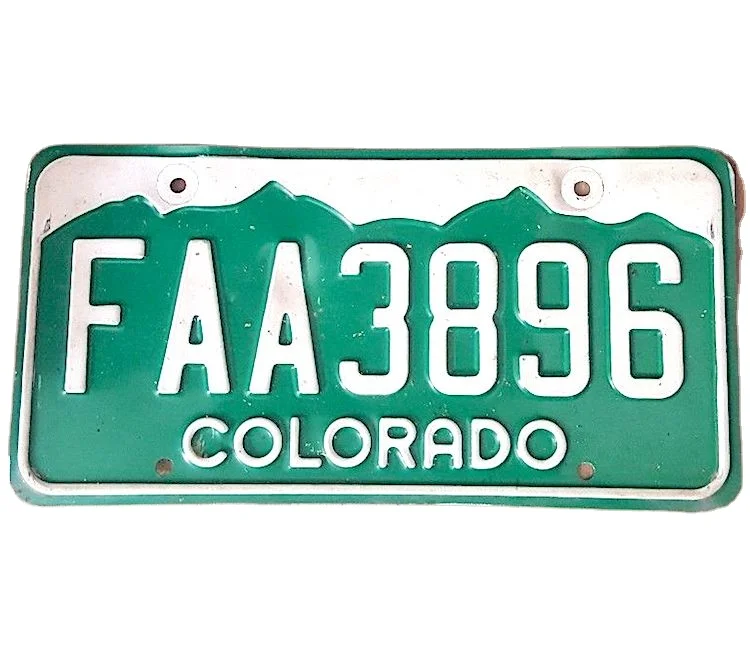 Metal Number Plaques Car License Cheap Souvenir Wall Art Decoration Nameplate Aluminum Sign Plate