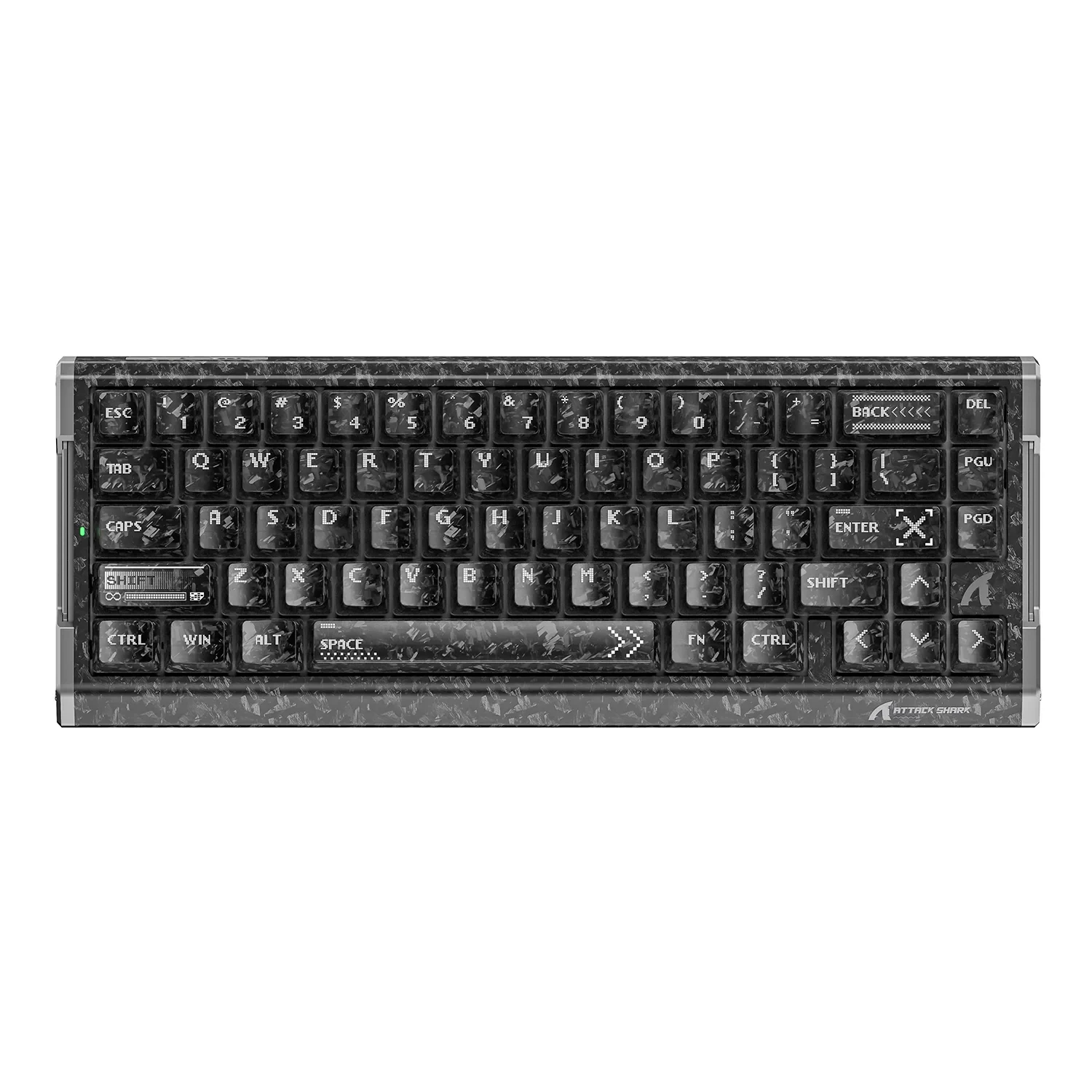 ATTACK SHARK R68 HE Carbon Fiber Rapid Trigger Keyboard Magnetic