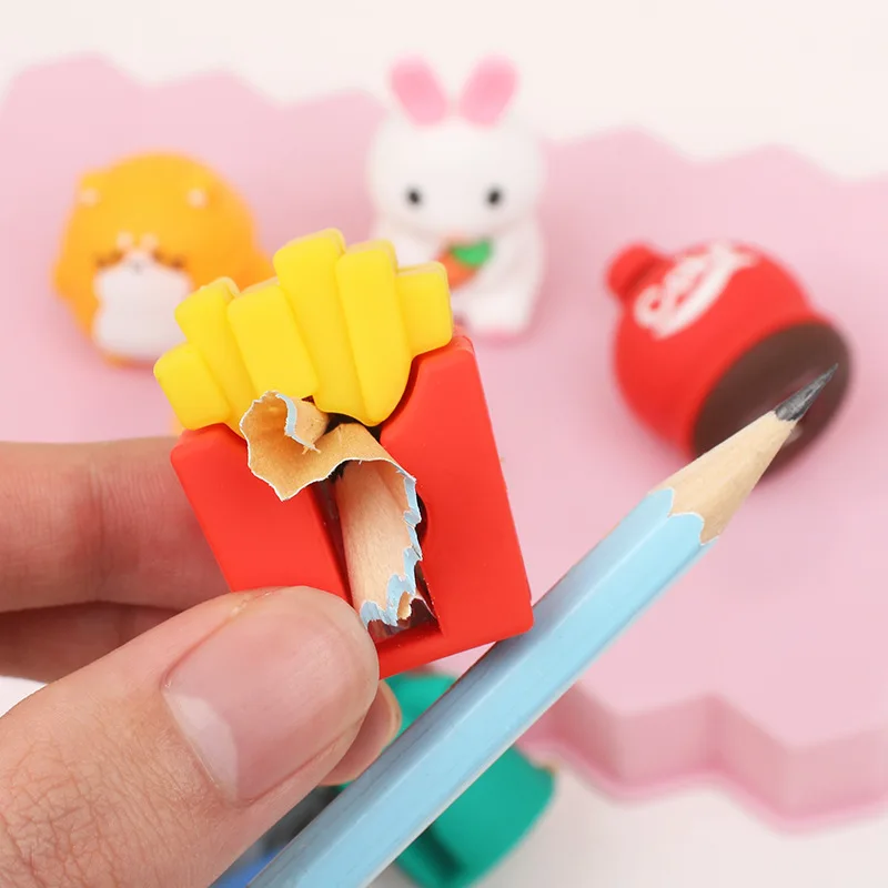 Custom Animal Shape PVC Creative Cute Small Pencil Sharpener for Pencil