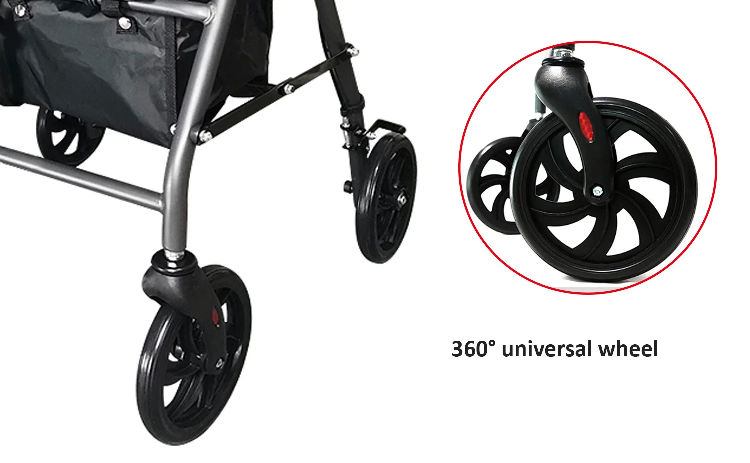 Proper Price Portable Walker Adjustable Height Frame Adjustable Walker for Seniors details