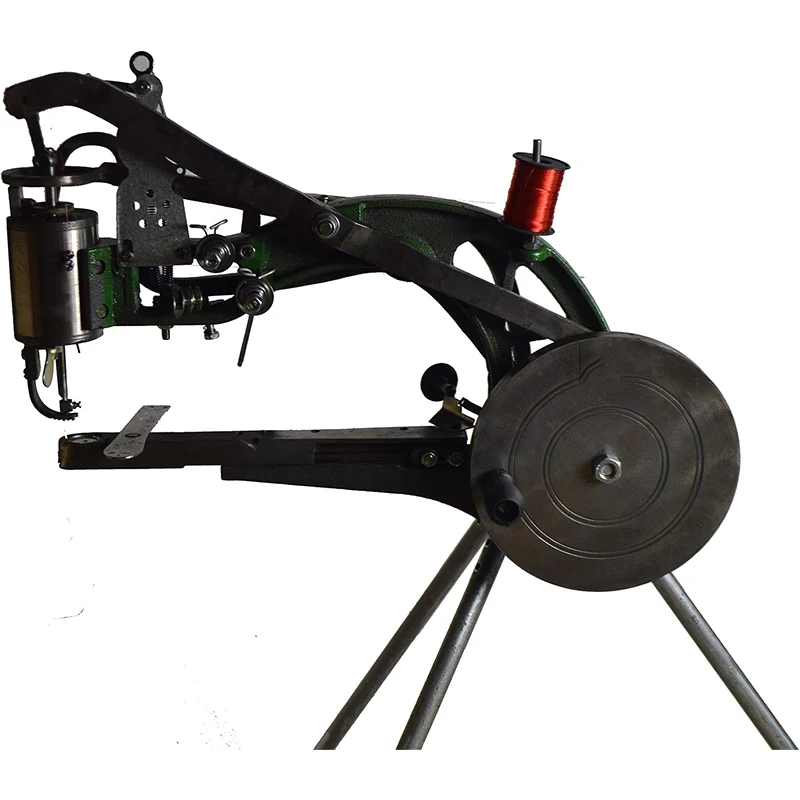 Manual Shoe Repair Machine Dual Cotton Nylon Line Sewing Machine with  Tripod Shoe Repair Machine Finisher