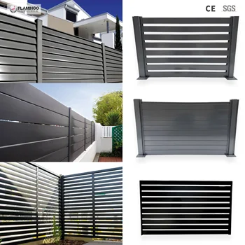 From Foshan Metal Fence Panels Aluminum Modern Aluminum Louver Fence Screen Horizontal Privacy Aluminium Fence