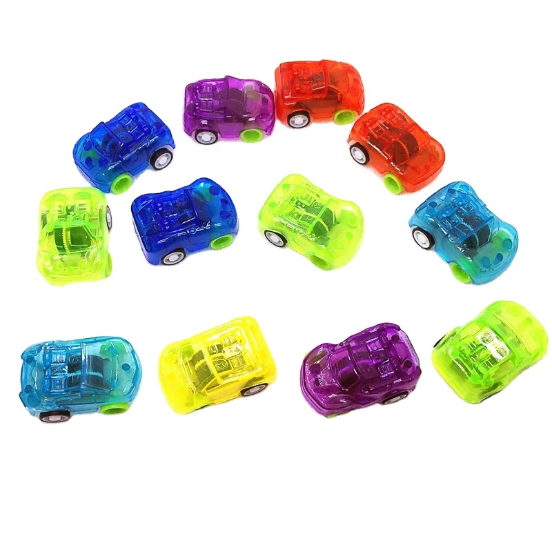 Mini Transparent Pull Back Toy Car Model Car Toys for Children Kids Baby Vehicle Toys