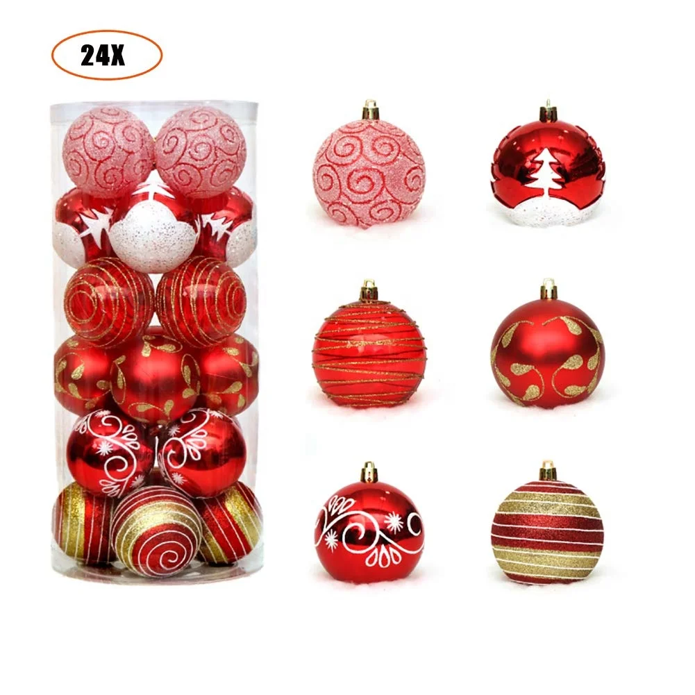 Shatterproof Christmas Tree Balls Ornament Set Decorations - Online ...