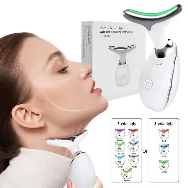 Home Use Beauty Equipment 3 Led Color Other Beauty & Personal Care Products Neck Massager Wrinkle Instrument Face Sliming