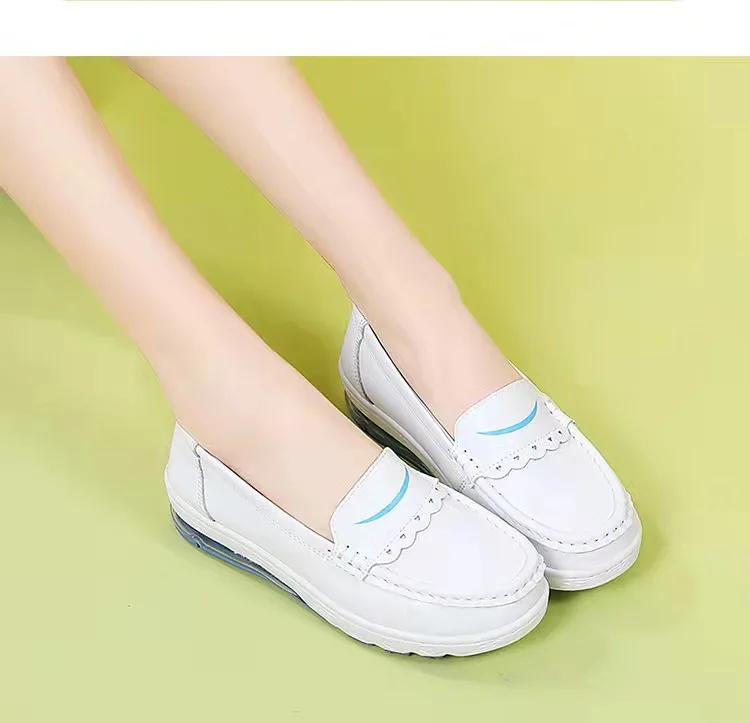 Nurse Shoes Nursing Shoes Hospital for Women Comfort Breathable Soft Bottom Flat Non-slip Safety Work White Shoes