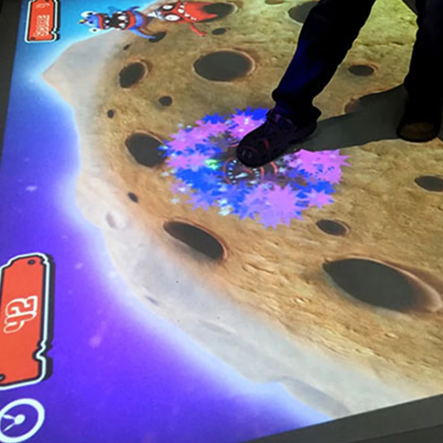 Chariot 3D Animation Interactive Floor Projector System with Free Football Soccer, Pond, Flower, Piano, Fish and so on Effects.