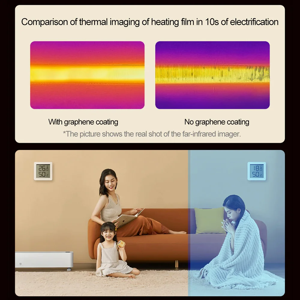 Mijia graphene baseboard electric heater 2