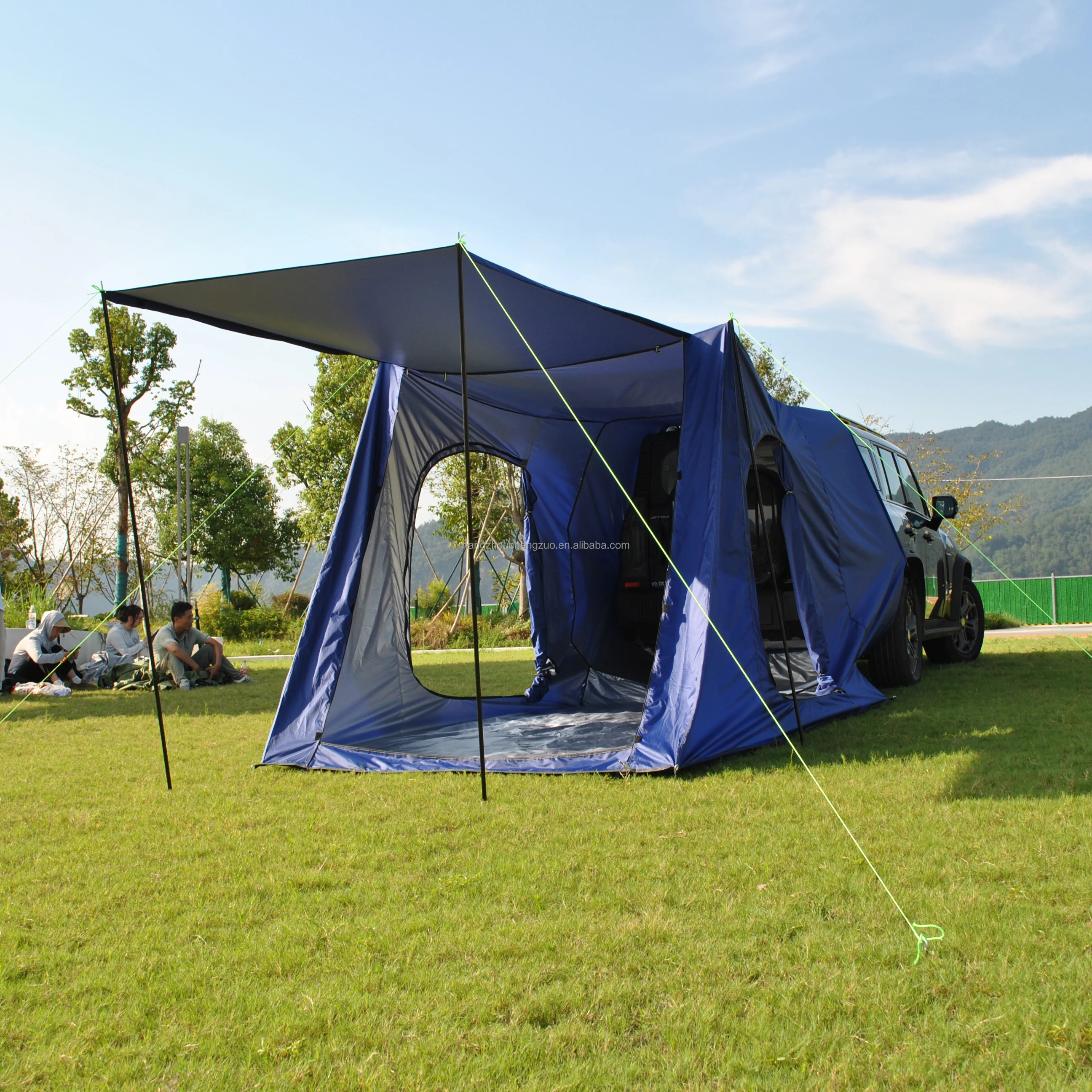 6-Person SUV Tent Weather-Resistant Car Awning Camping Sun Shelter