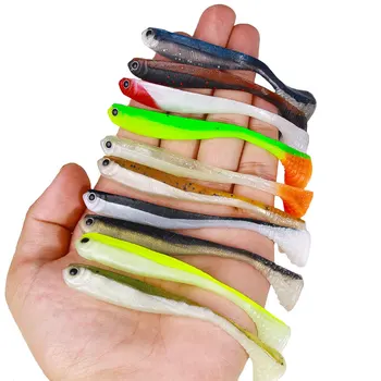 Wholesale SO173/SO174 8cm/3.5g 11cm/4.8g Artificial Soft Plastic Baits Fishing Lures with T Tail for Ice Saltwater & Fly Fishing – Soft Lure – view 3