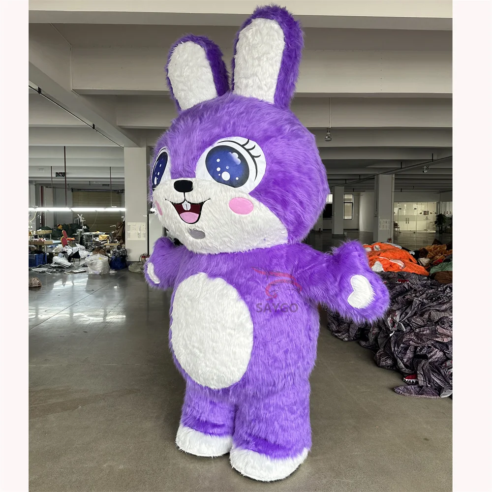 Most Popular Rabbit Inflatable Professional Custom Inflatable Costume Adult Walking Easter Bunny Mascot for Helloween
