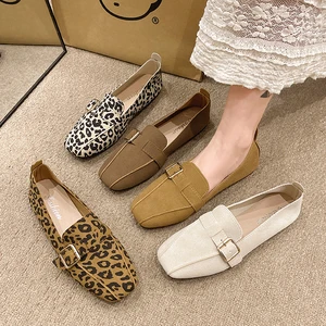Wholesale Women's Big Size Casual Flat Shoes Comfortable Flats Light Slip-On Summer Spring Fashion Trend Flat Ladies Shoes