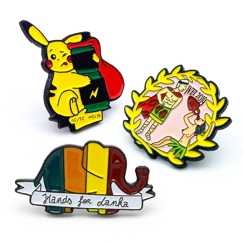 Wholesale Custom Kpop Anime Metal Crafts Hard Pins Glitter Pearl Enamel Pin Soft Badge Lapel Brooch