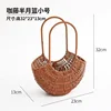 flower basket-small half moon basket