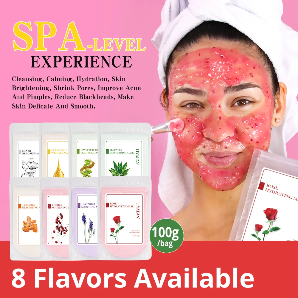 Hydrojelly Rose Soft Peel Off Skincare Beauty Brightening Jellymask Face Hydro Jelly Mask Powder