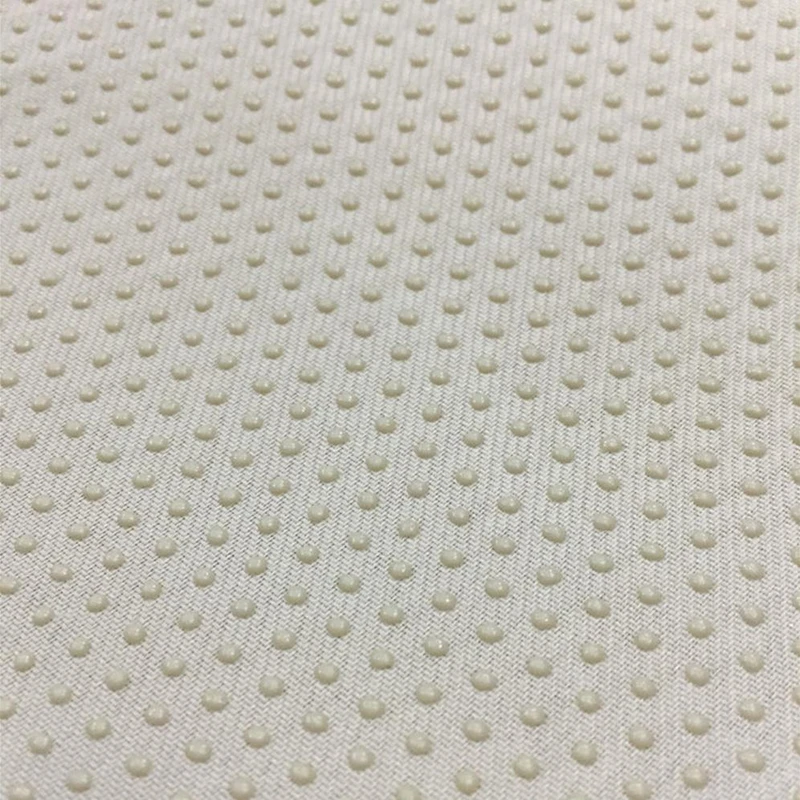 Pvc Silicone Dot Polyester Cushion Fabric Cushion Bottom Anti slip Fabric Non slip Fabric
