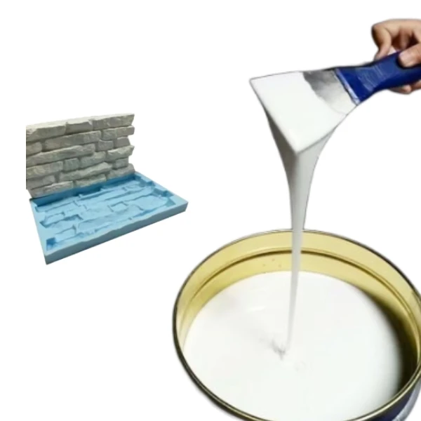 No Shrinkage Tin Cure RTV-2 Mold Silicone Rubber Liquid with High Temperature Resistance and 0-60 Shore Hardness