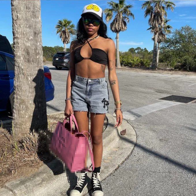 High Waist Casual Straight Denim Shorts 