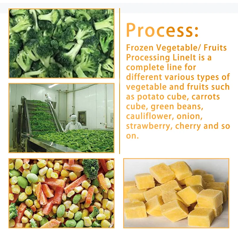 TCA Automatic Tomatoes Snow Peas Vegetable Fruit Cutting Washing Production Line Machine