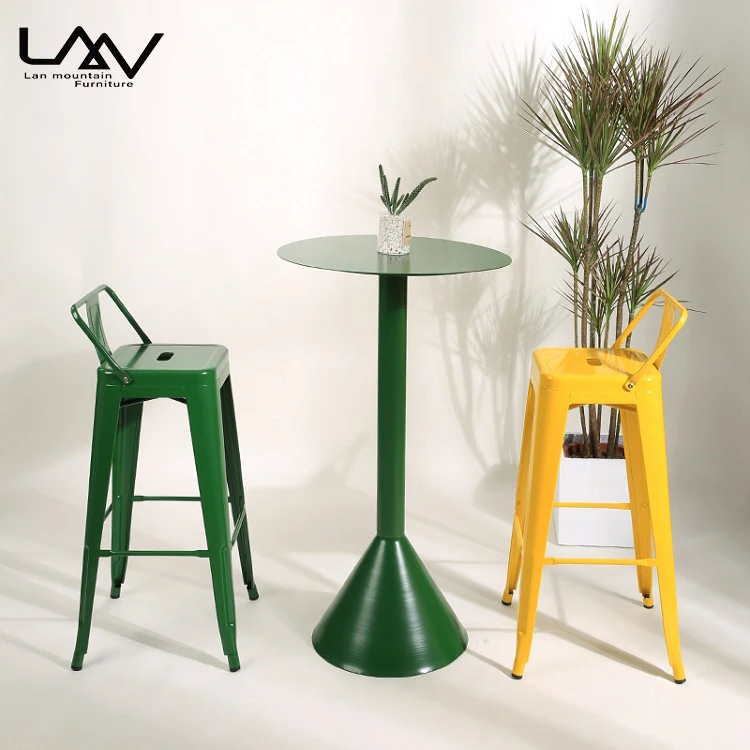 Wholesale Cheap Colorful Vintage Bar Chair Industrial Style