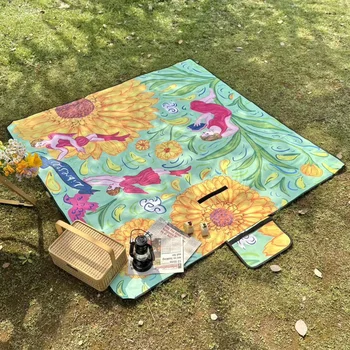 Extra Large Picnic Beach Blankets Outdoor Foldable Waterproof Sand Mat for Camping Hiking Travel Concerts Festival Lawn Mats