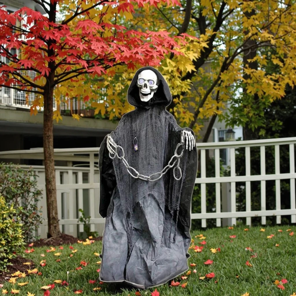 Décorations Halloween - Kit 18 Pièces Avec Bannière, Ballons, Fantômes Suspendus - Pour Fête Intérieure Et Extérieure