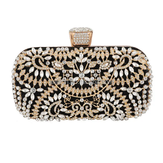 Crbeqabe Rhinestone Evening Clutch Bag for Women Bridal Diamonds