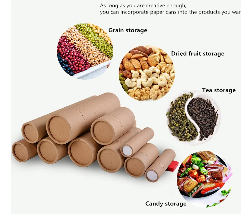 Custom Printed lipstick packaging paper box eco friendly cosmetic containers kraft cardboard paper cans shipping tube boxes 20ml