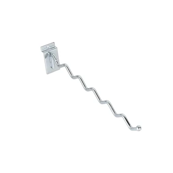 Metal Chrome Wire Clothing Goods Display Hooks for Retail As Slatwall and Euro Hooks