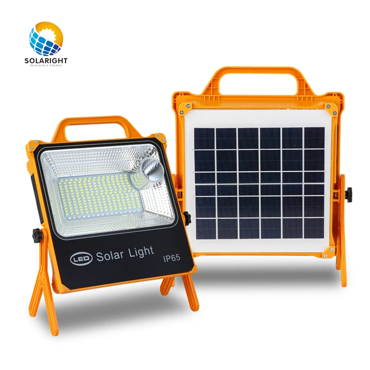 2020 solar flood light 10000mAh waterproof mine outdoor LED portable solar flood light