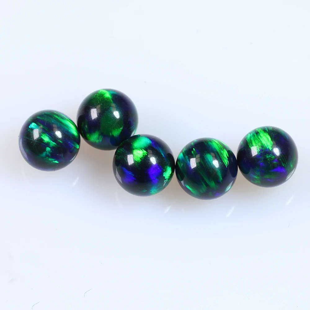 樹脂フリー合成オパール、ギャラクシーオパールビーズ、ガラス