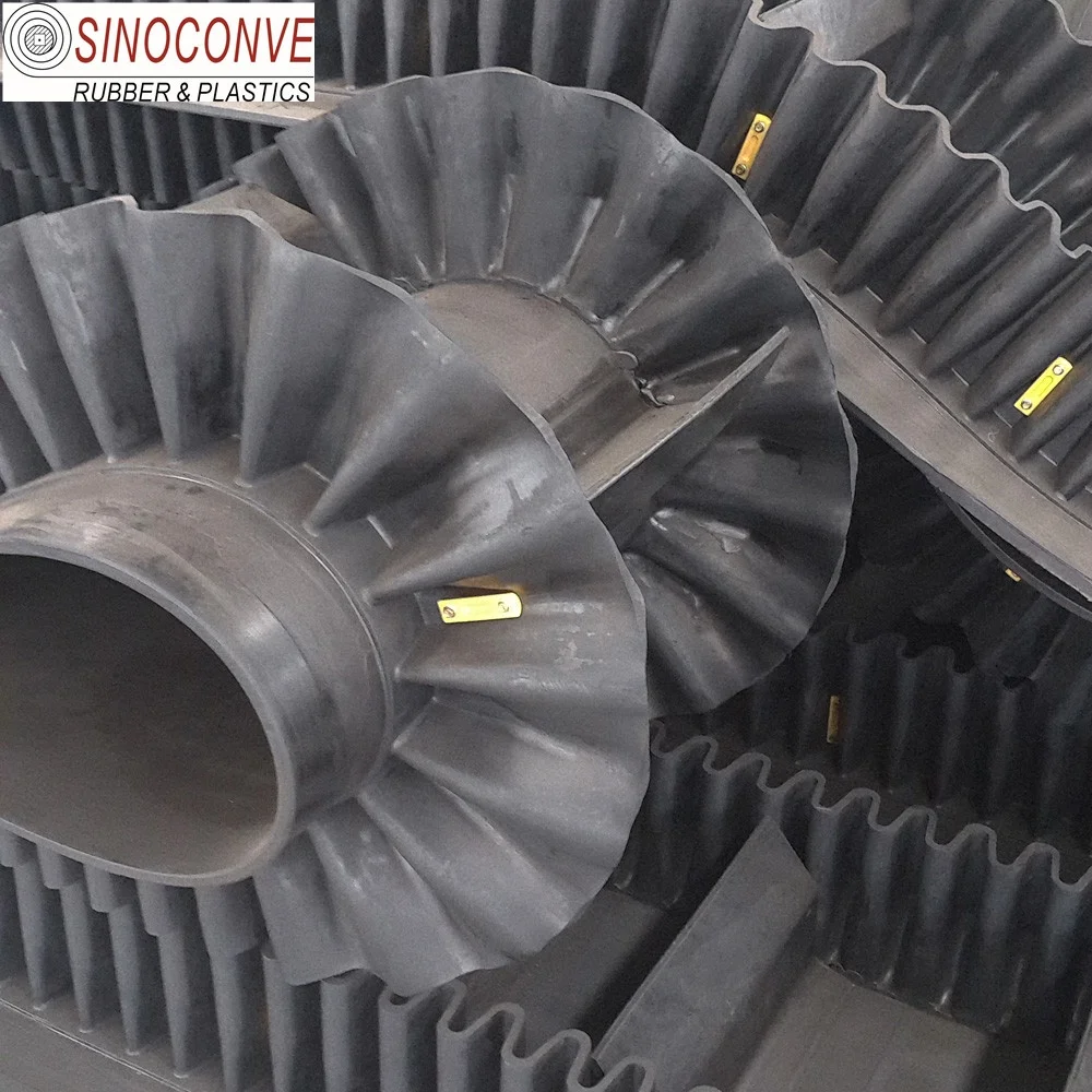 Dj Ii Type Series Corrugated Bucket Elevator Steep Angle Steep Sidewall Belt Conveyor