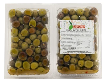Tris Of Olives G.750 100% Made In Italy High Quality Italian Food Brands Olive Online Raw Green Olives
