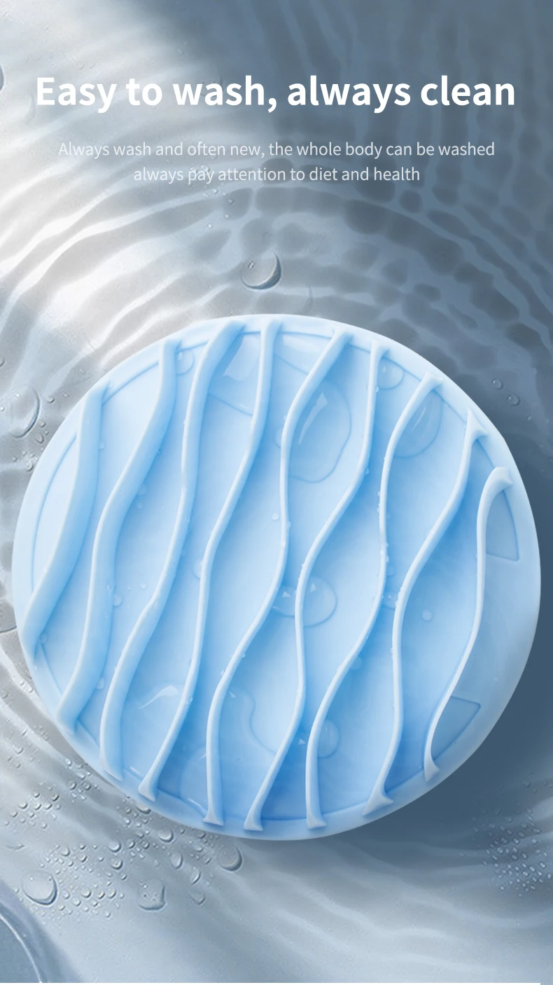 High Quality TPR Pet Bowl Fun Weight Loss Eating Anti-Choke Soft Wave Slow Feeder Bowl factory