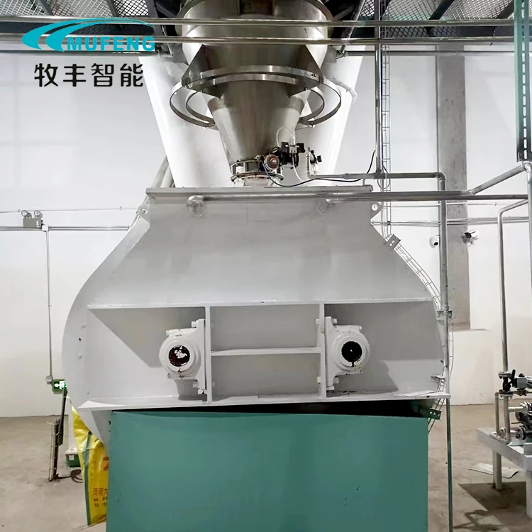 3 Ton 5 Ton Per Hour Double Shaft Paddle Mixer for Dairy Cow Horse Feed Mixer Machine Price