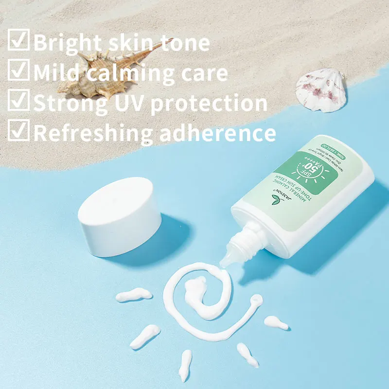 Custom Sunscreen Best UV Sun Block Cream Mineral Moisturize Whitening Private Label Protector SPF 50 Sunscreen for Face