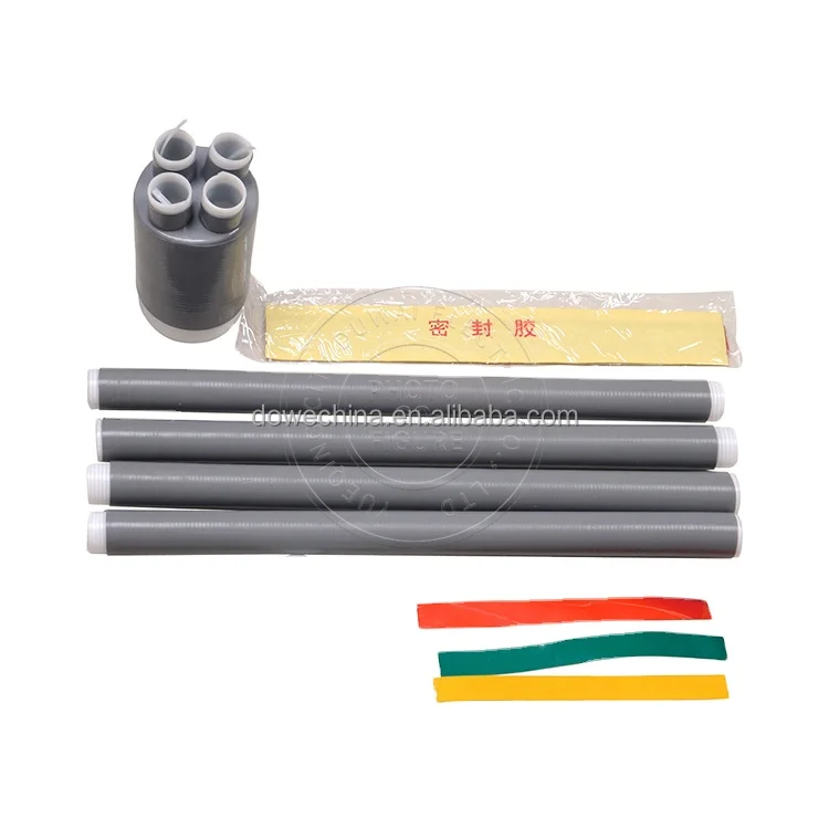DUWAI Four Core Silicone Rubber Cold Shrink Tube for Cable Termination