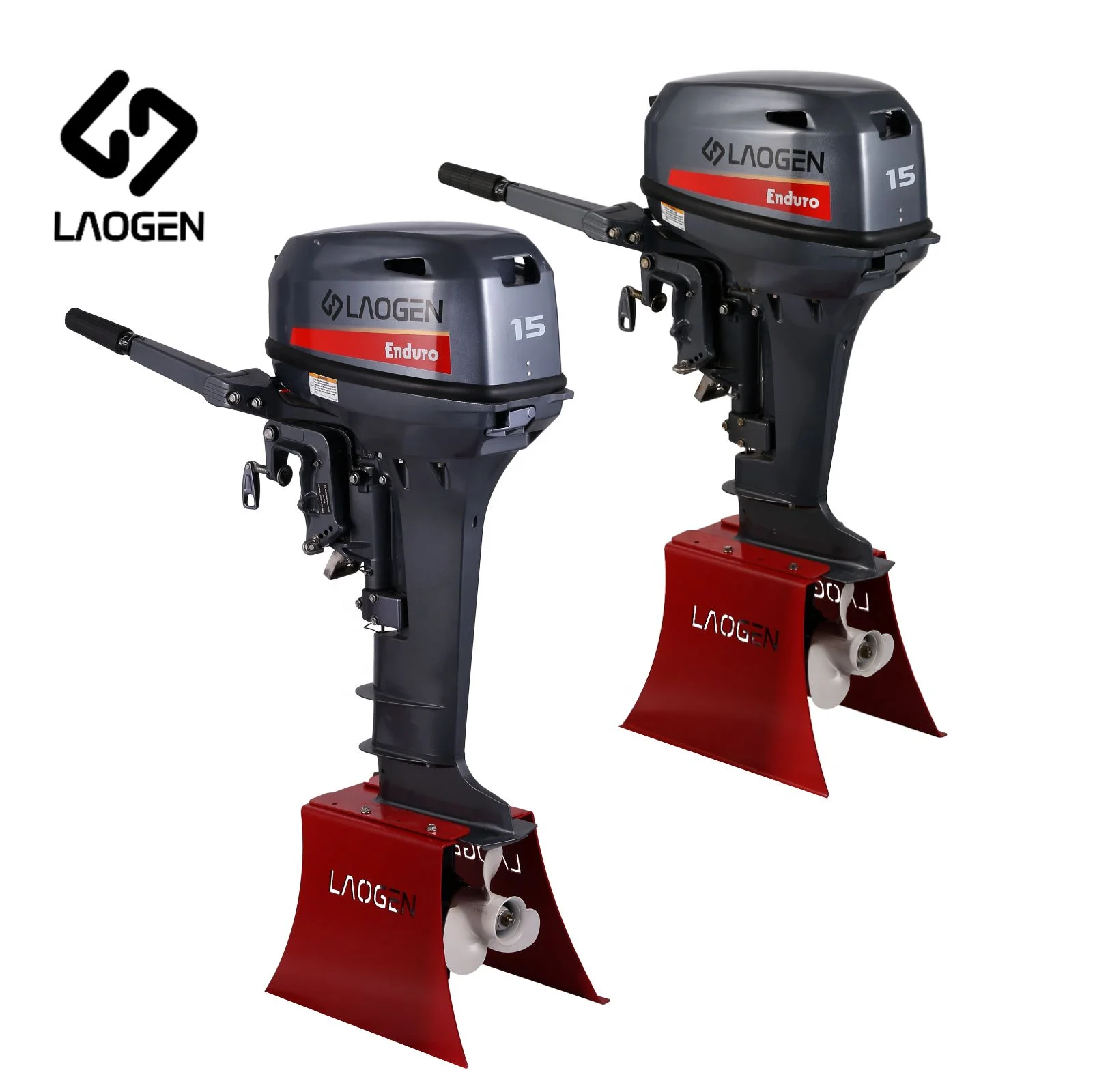 Laogen Enduro 15hp Outboard Engine Match Yamaha 2 Stroke Outboard Motor 9.9 15hp Outboard Engine 6b4 15D Boat Motor Outboard