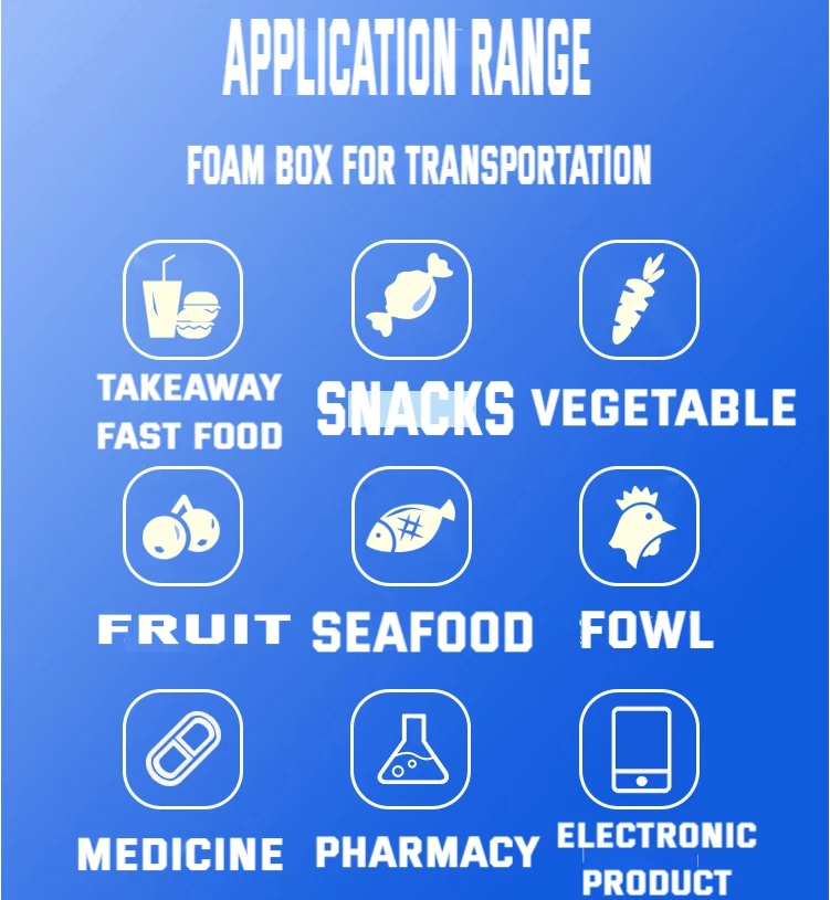 styrofoam frozen fish boxes