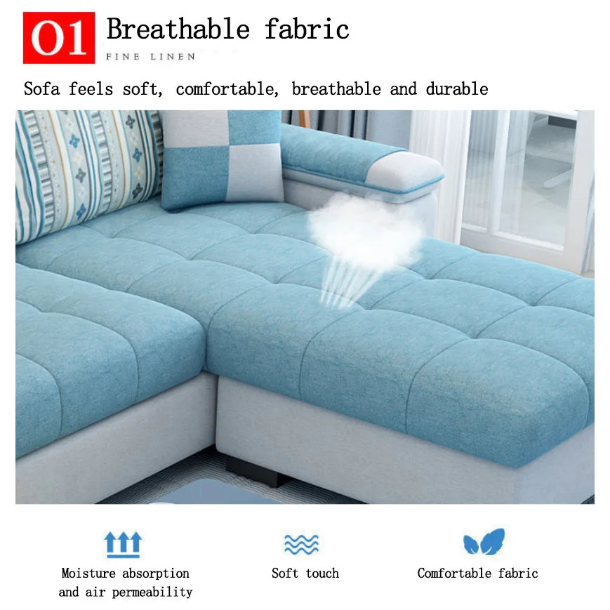 Modular Living Room Furniture With Reconfigurable Sections