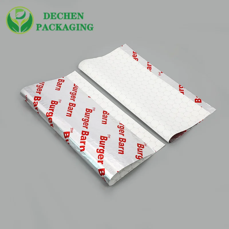 Funda de aluminio de panal de hamburguesa de papel de aluminio