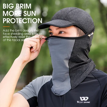 Cappello Da Ciclismo WEST BIKING Estivo: Traspirante, Sotto Casco, Regolabile, Nero Unisex