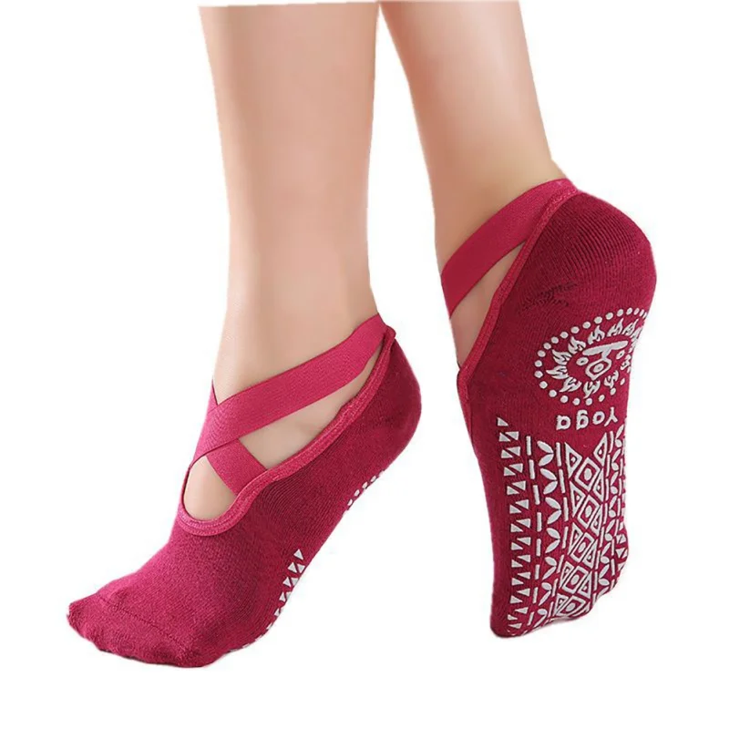 Personalized Women's Anti Bacterial Yoga Socks with Anti Skid- (Pack of 3  Pairs)