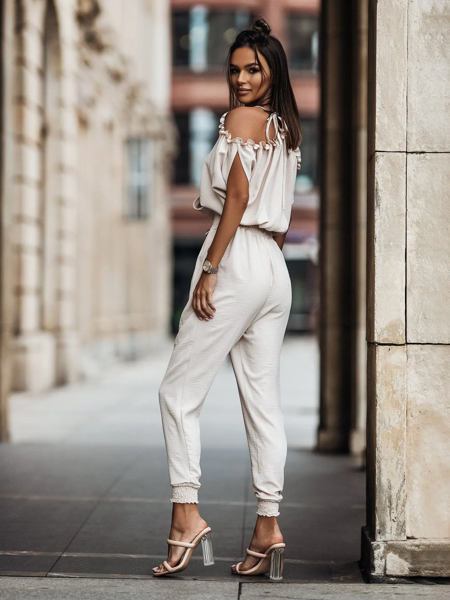 Tuta da donna elegante, stampa 3D, tutina estiva da donna, a collo alto, a maniche lunghe, alla moda, alla moda, da donna, casual, a maniche lunghe, elegante, per attività all'aperto, Y2K Streetwear